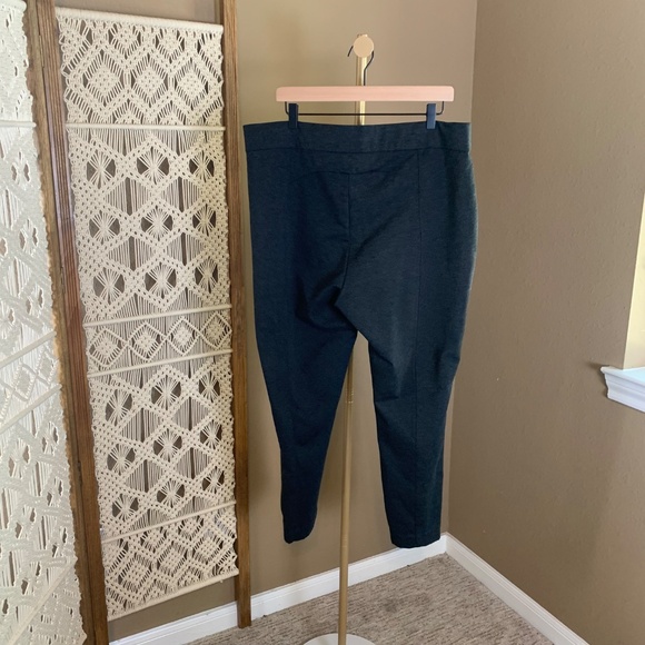 Anne Klein Charcoal Gray Pull-On Pants - Women's XXL - Sleek & Comfortable - Picture 2 of 8